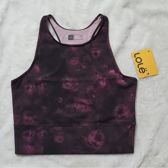 LOLE Dalia Crushed Blooms Purple Tank Top, Size Large, New With Tag - Picture 9 of 9